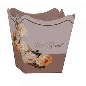 Cachepot Paper Decorado Pote 15 Giullia 16X17X11CM Pacote com 10