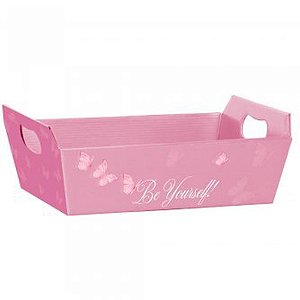Cesta de Papel Butterfly P 21,5X8X15CM Pacote com 04