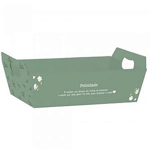 Cesta de Papel Daisy P 21,5X8X15CM Pacote com 04