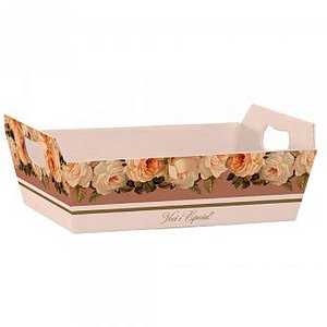 Cesta de Papel Giullia P 21,5X8X15CM Pacote com 04