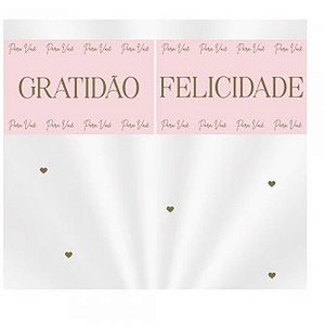 Saco para Cesta 60X89CM Essência Rosa Quartz Pacote com 25