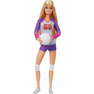 Barbie Profissões Malibu Jogadora de Vôlei