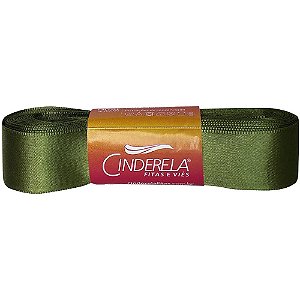 Fita de Cetim 22MM 10M. Verde Militar