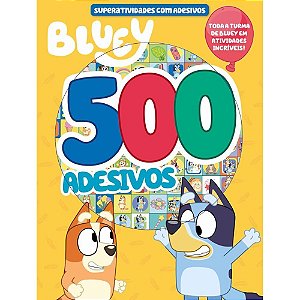 Livro com Adesivos 500 Adesivos Bluey ED 01