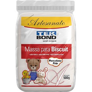 Massa de Porcelana Fria Biscuit 500G Branca (7898543424338)