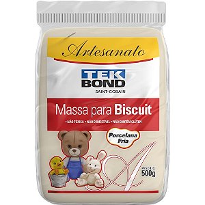 Massa de Porcelana Fria Biscuit 500G Natural (7898543424376)