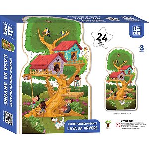 QUEBRA-CABEÇA Madeira Casa NA árvore Gigante 24PCS