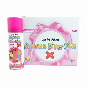 Espuminha 150ML Espuma Divertida Rosa Caixa com 12