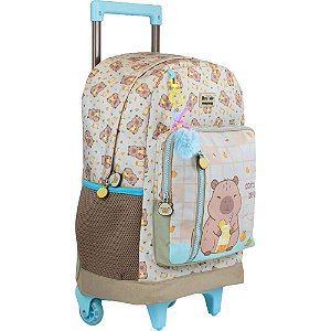 Mochila Infantil com Rodinha Capivara Brownie ON MY WAY GR