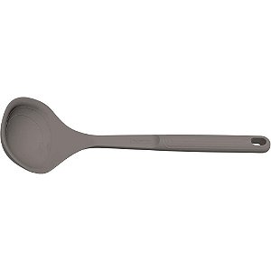 Talher Concha para Servir Silicone Cinza