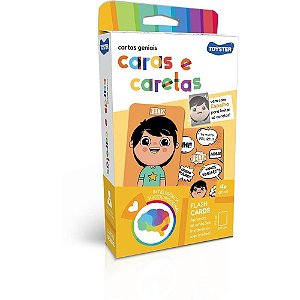 Jogo Educativo Cartas Geniais Caras e Caretas