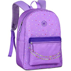 Mochila Clio GIRLS com Micangas 43CM Sortido