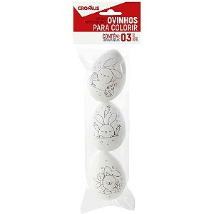 Brinquedo para Colorir Ovinhos Divert. BRINQUE/PINTE PCT.C/03