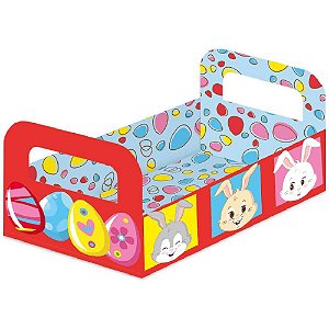 Cesta de Papel Páscoa Divertida M 18,1X12,4CM PCT.C/03