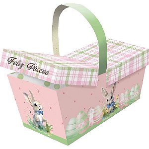 Cesta de Papel Páscoa Rabbit Piquenique M PCT.C/03