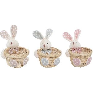 Embalagem para Doces Cestinha Coelho 11CM (S)