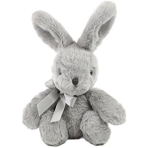 Coelho de Páscoa Coelho Cinza C/LACO 24CM