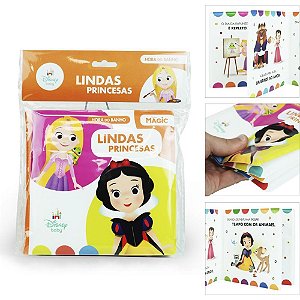 Livro para Banho Princesas 14X14CM