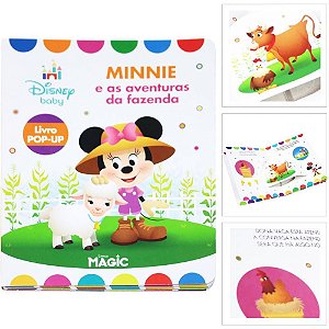 Livro Infantil Ilustrado POP-UP Minnie e as Aventuras
