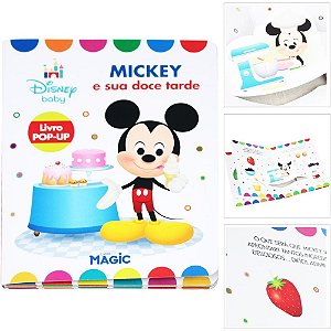 Livro Infantil Ilustrado POP-UP Mickey e Sua Doce Tarde
