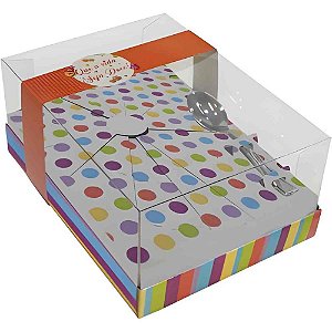 Caixa P/OVO de Páscoa 500G C/COLHER Poa Colors PCT.C/05