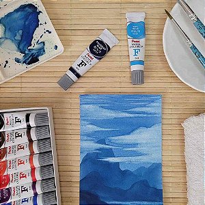 Aquarela Profissional Water Colors 18 Cores Estojo