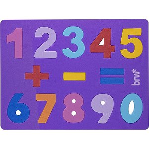 Brinquedo Pedagógico EVA Dipedu Numerico 10 Numeros Blister