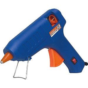 Pistola de Cola Quente 40W GT-40S C/BOTAO ON/OFF Azul Blister