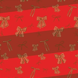 Papel Presente Bobina Couchê 60CM. MOD. 219 Lacos e Listras BO-100MTS