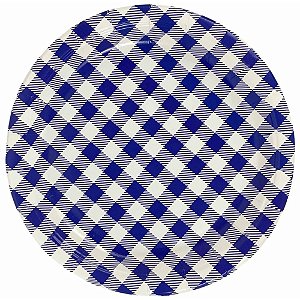 Festa Junina Prato de Papel Xadrez AZ 18CM PCT.C/08