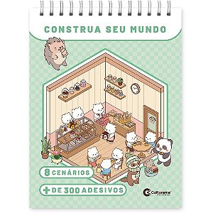 Livro com Adesivos Cenario Construa Seu Mundo