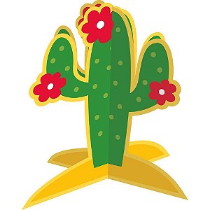 Festa Junina Figura 3D Cactos