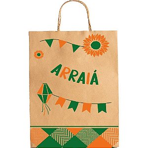Festa Junina Sacola KRAFT Arraia M PCT.C/25