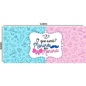 TNT Estampado 1,40M 40G Painel CHA Revelação 1,40X0,63 PCT.C/25