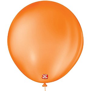 Balão 7 Liso Redondo Laranja Mandarim PCT.C/50