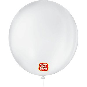 Balão 9 Liso Redondo Branco Polar PCT.C/50