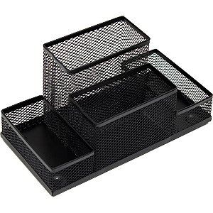 Acessório para Mesa Aramado 4 Reparticoes Preto