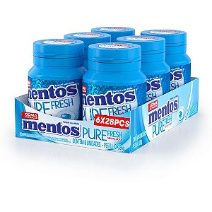 Goma de Mascar Mentos FRESH MINT 56G 28 Gomas DP.C/06