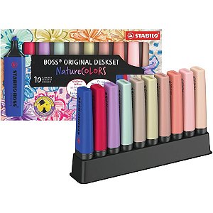Caneta Marca Texto Stabillo BOSS NAT. Colors 10CO Estojo