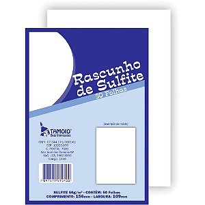 Bloco para Rascunho Sulfite 1/36 50FLS PCT.C/05