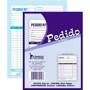 Impresso Talão de Pedido 1/18 2 Vias 25 Folhas PCT.C/05