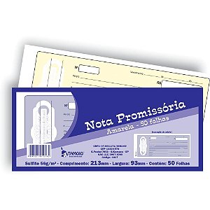 Impresso Talão Nota Promissoria 50FLS. PCT.C/05