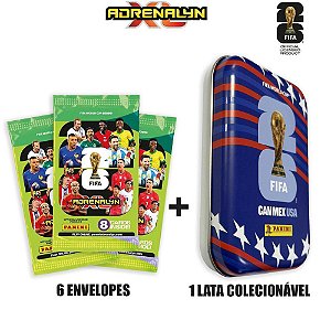 Copa do Mundo Lata POCKET+6 Envelopes CARD Adrenalyn