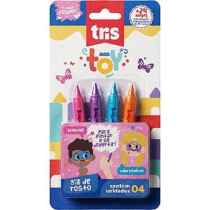 Giz de Cera Jumbo TRIS TOY Facial Fashion Blister