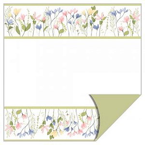 Poli Dupla Face 58 X 58 CM Jardim Perolizado Pacote com 25