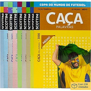 Copa do Mundo CAÇA-PALAVRA Copa do Mundo Caixa com 108
