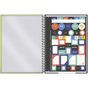 Caderno 10 X 1 Capa Dura Hard DOG 160 Folhas Pacote com 04