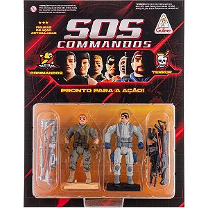 Miniatura Colecionável SOS Commandos Willie GO e MATT Blister