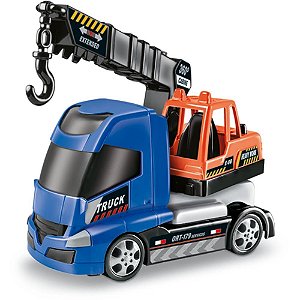 Caminhão WORK TRUCK com Guindaste 30 CM