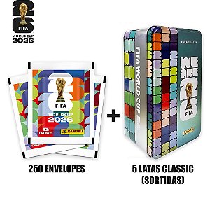 Copa Panini 2026 Figurinhas Fifa Envelope com 7 Caixa com 250